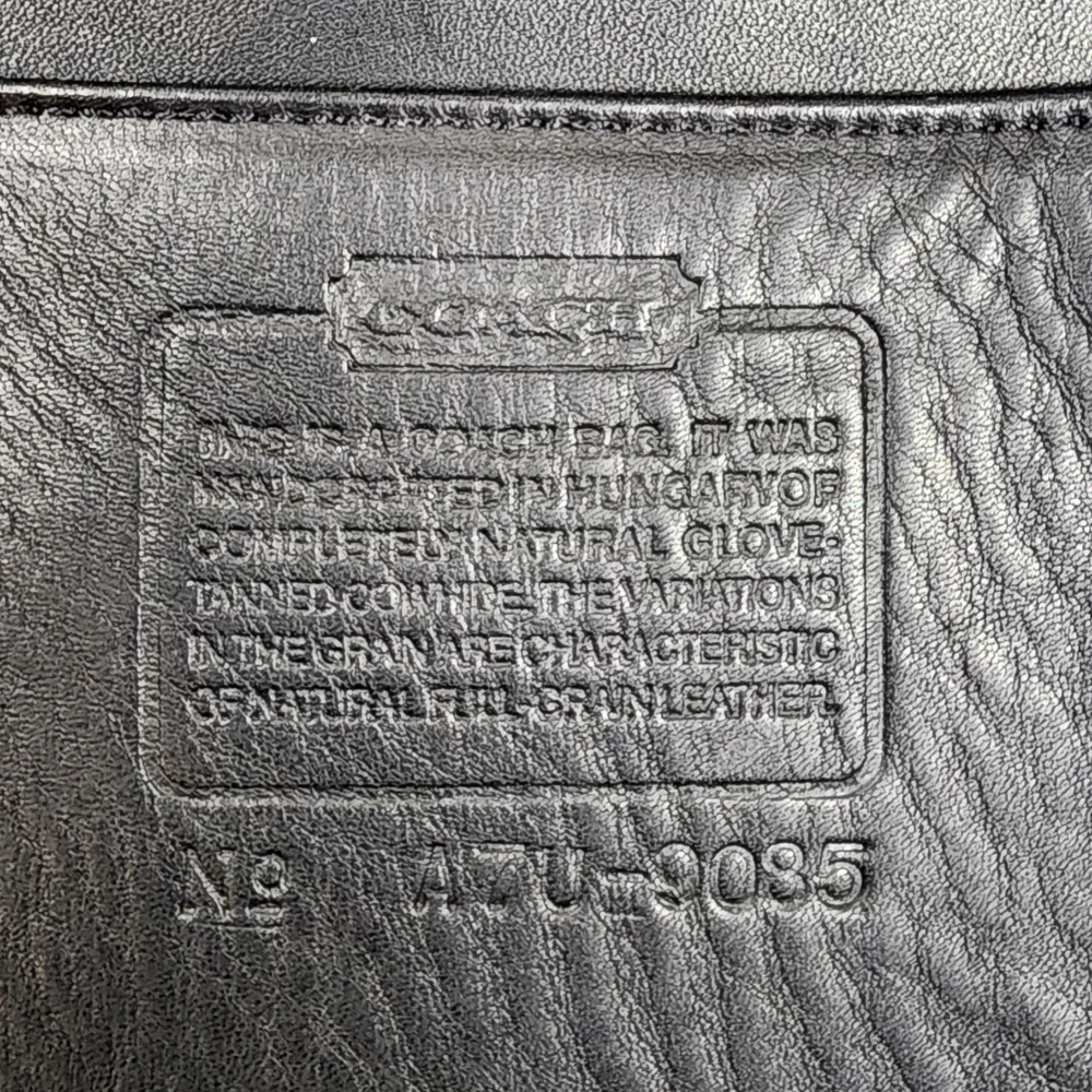 Vintage Coach Black Duffle Sac #9085 - Picture 5 of 13